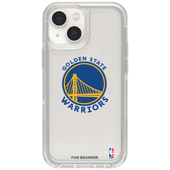Clear OtterBox Phone case with Golden State Warriors Logos