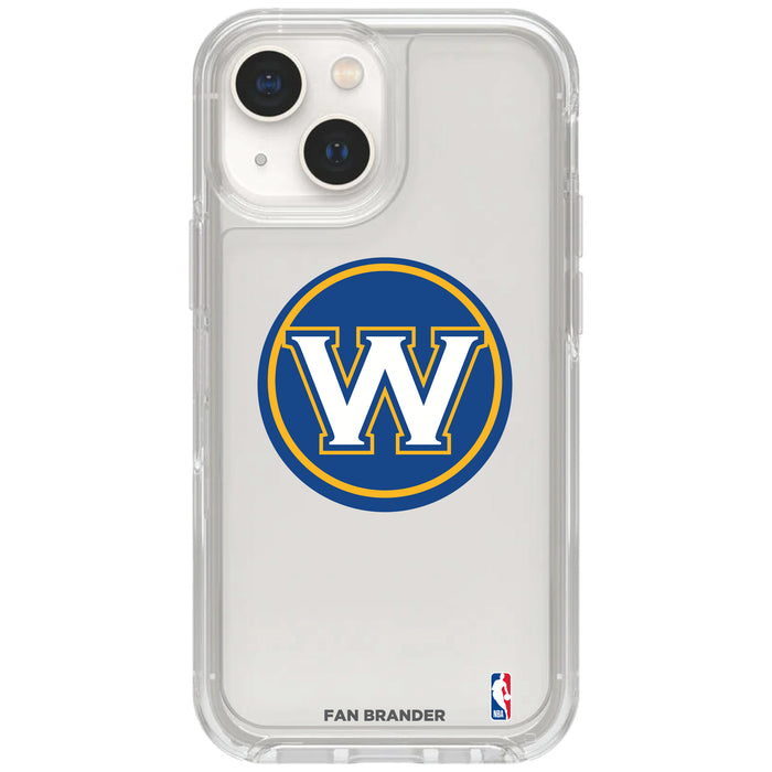 Clear OtterBox Phone case with Golden State Warriors Logos