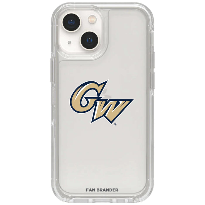 Clear OtterBox Phone case with George Washington Colonials Logos