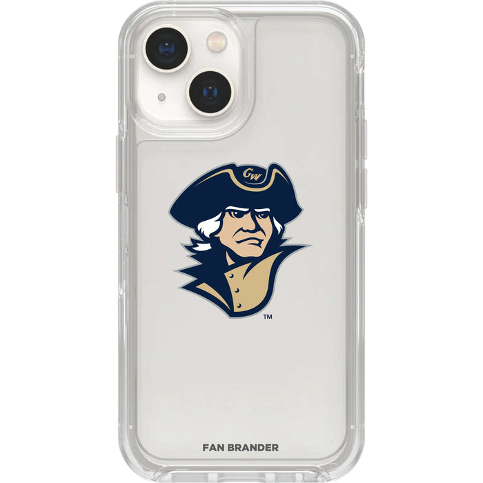 Clear OtterBox Phone case with George Washington Colonials Logos