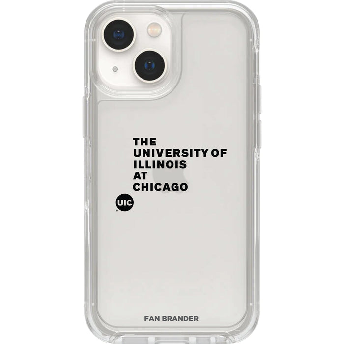 Clear OtterBox Phone case with Illinois @ Chicago Flames Logos