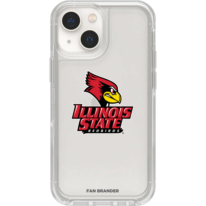 Clear OtterBox Phone case with Illinois State Redbirds Logos