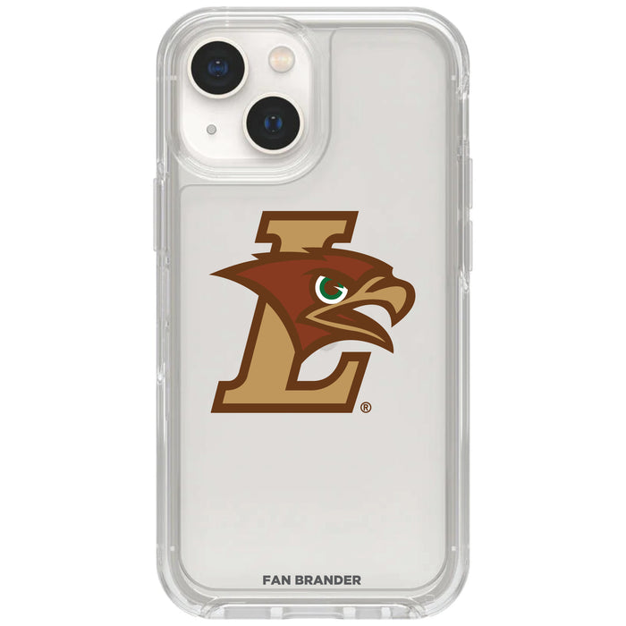 Clear OtterBox Phone case with Lehigh Mountain Hawks Logos