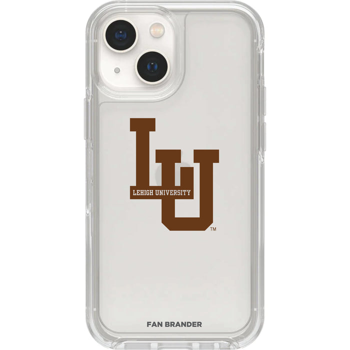 Clear OtterBox Phone case with Lehigh Mountain Hawks Logos