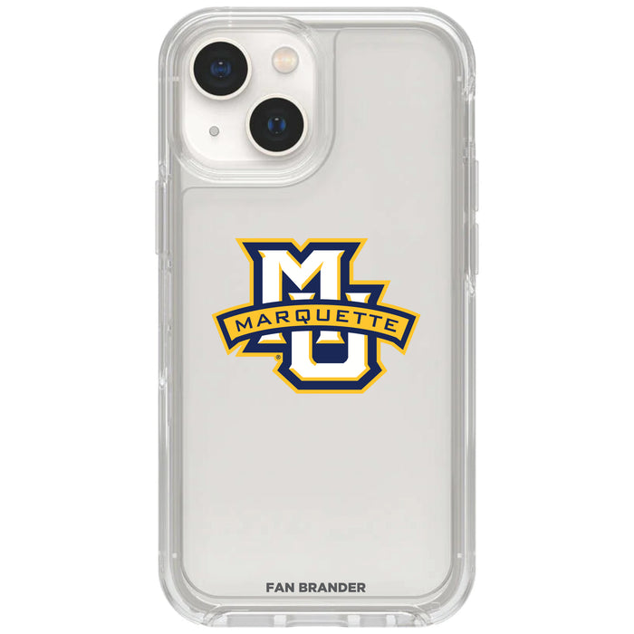 Clear OtterBox Phone case with Marquette Golden Eagles Logos