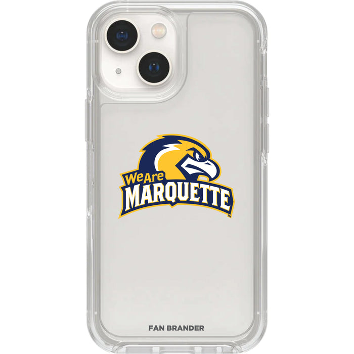 Clear OtterBox Phone case with Marquette Golden Eagles Logos