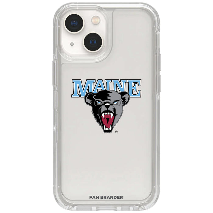 Clear OtterBox Phone case with Maine Black Bears Logos