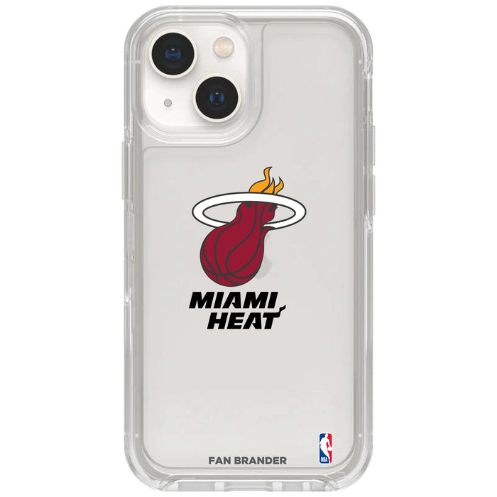Clear OtterBox Phone case with Miami Heat Logos