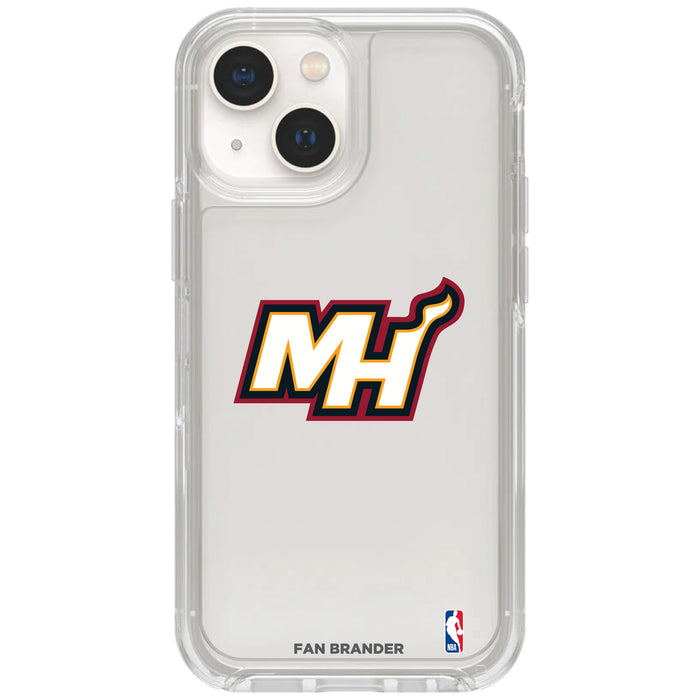 Clear OtterBox Phone case with Miami Heat Logos