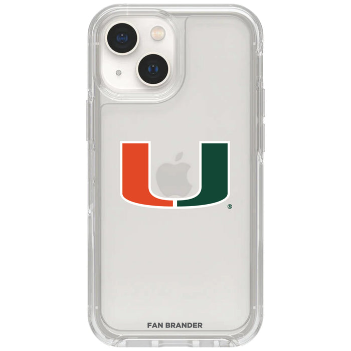 Clear OtterBox Phone case with Miami Hurricanes Logos