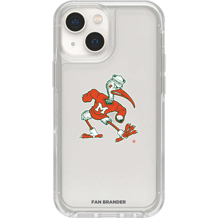 Clear OtterBox Phone case with Miami Hurricanes Logos