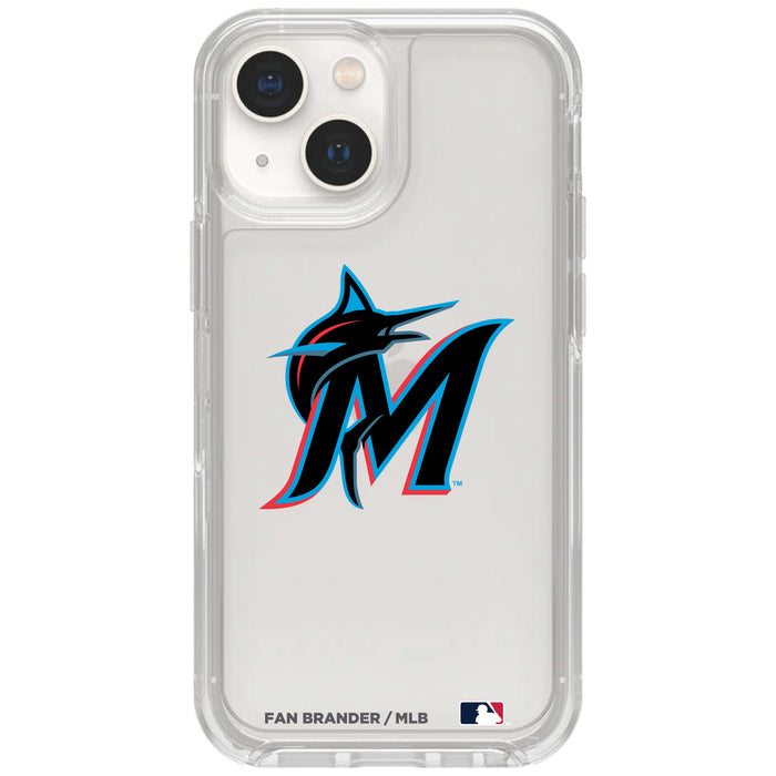 Clear OtterBox Phone case with Miami Marlins Logos