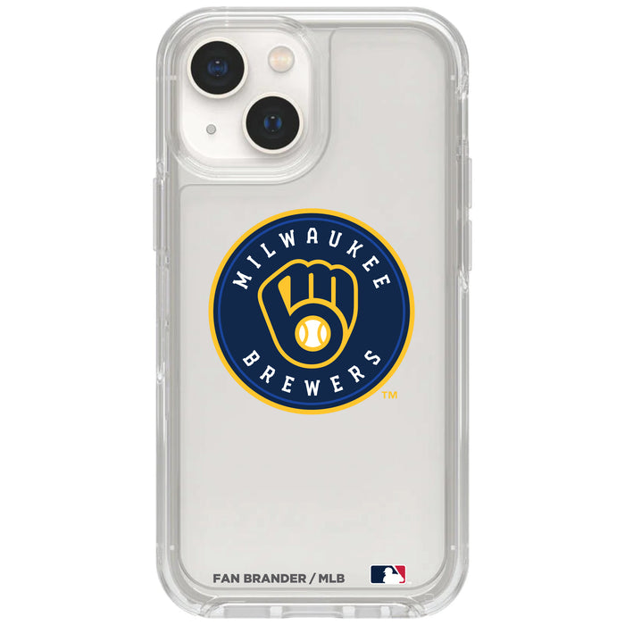 Clear OtterBox Phone case with Milwaukee Brewers Logos