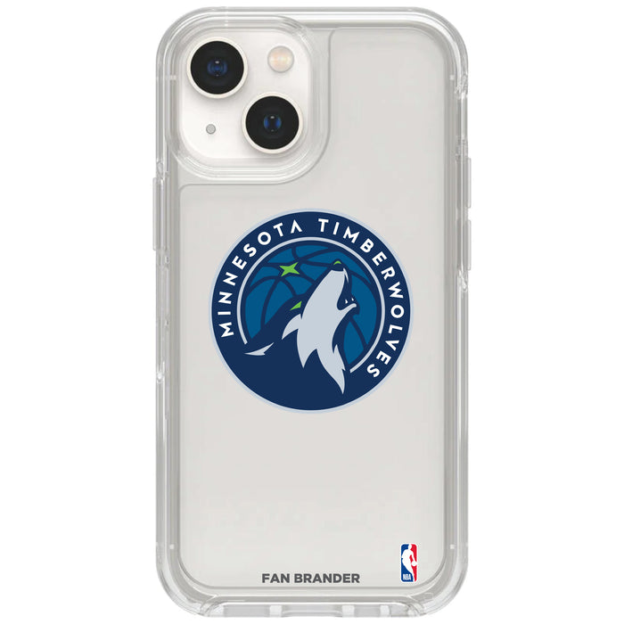 Clear OtterBox Phone case with Minnesota Timberwolves Logos