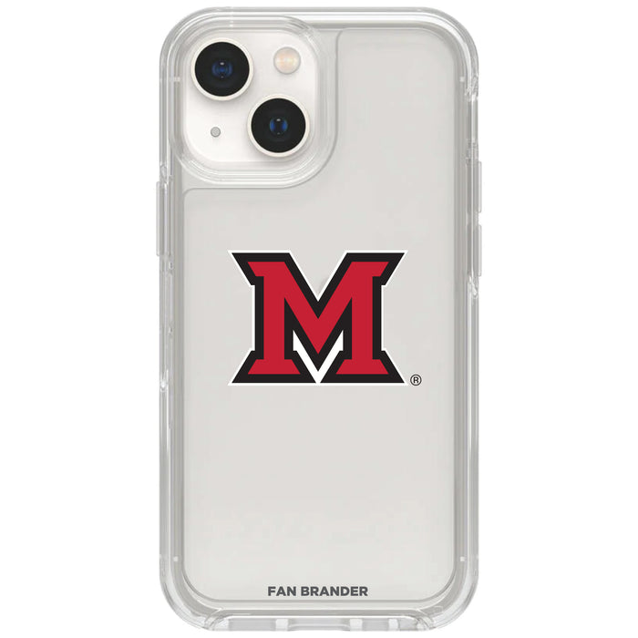 Clear OtterBox Phone case with Miami University RedHawks Logos