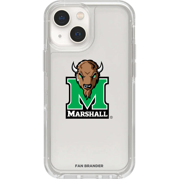 Clear OtterBox Phone case with Marshall Thundering Herd Logos