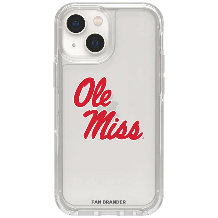 Clear OtterBox Phone case with Mississippi Ole Miss Logos