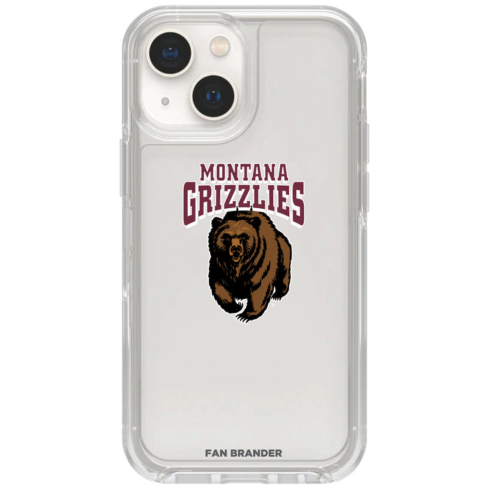 Clear OtterBox Phone case with Montana Grizzlies Logos
