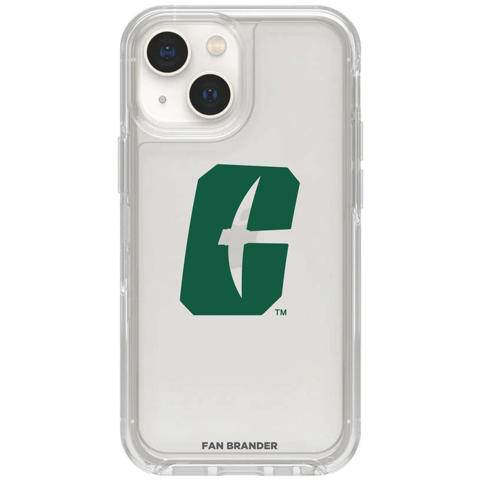 Clear OtterBox Phone case with Charlotte 49ers Logos