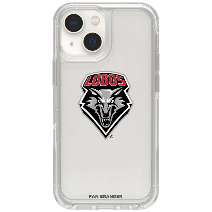 Clear OtterBox Phone case with New Mexico Lobos Logos