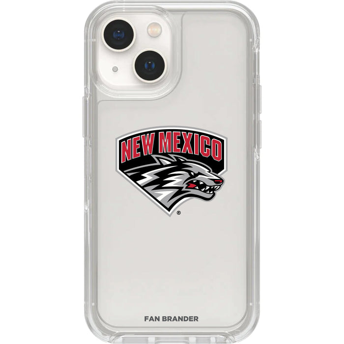 Clear OtterBox Phone case with New Mexico Lobos Logos