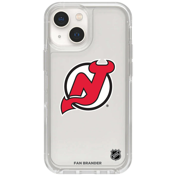Clear OtterBox Phone case with New Jersey Devils Logos