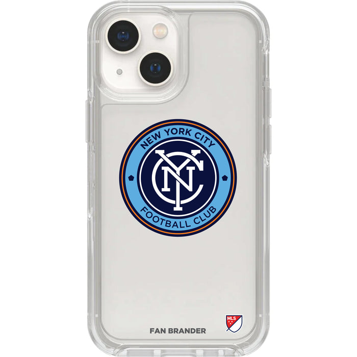 Clear OtterBox Phone case with New York City FC Logos