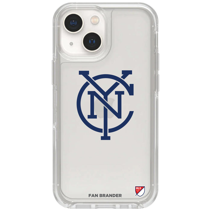 Clear OtterBox Phone case with New York City FC Logos