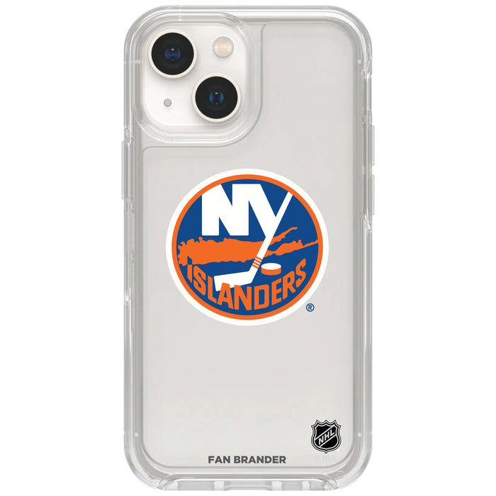 Clear OtterBox Phone case with New York Islanders Logos