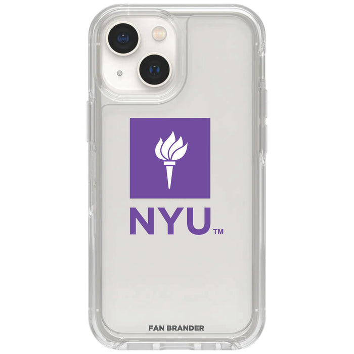 Clear OtterBox Phone case with NYU Logos