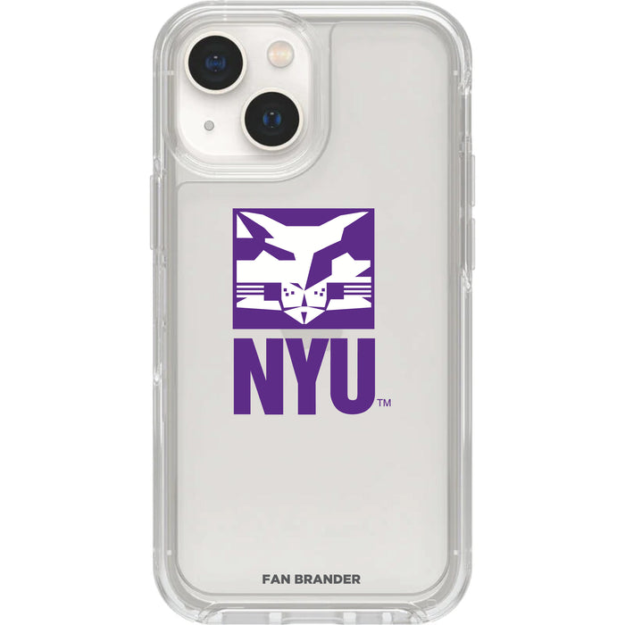 Clear OtterBox Phone case with NYU Logos