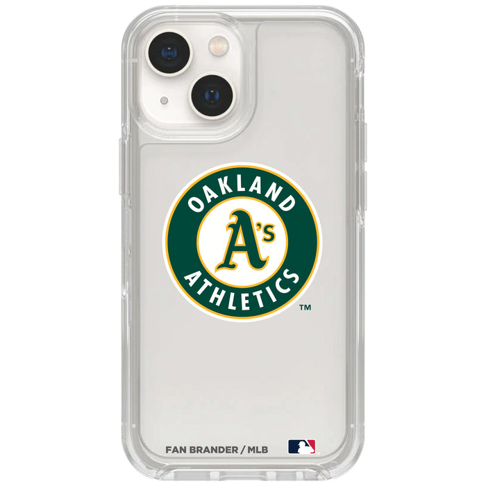 Clear OtterBox Phone case with Oakland Athletics Logos