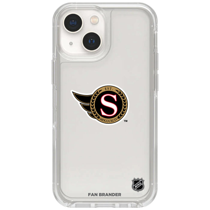 Clear OtterBox Phone case with Ottawa Senators Logos