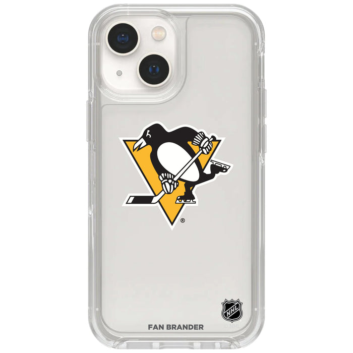 Clear OtterBox Phone case with Pittsburgh Penguins Logos
