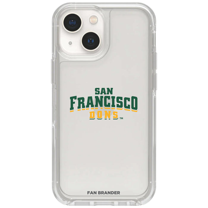 Clear OtterBox Phone case with San Francisco Dons Logos