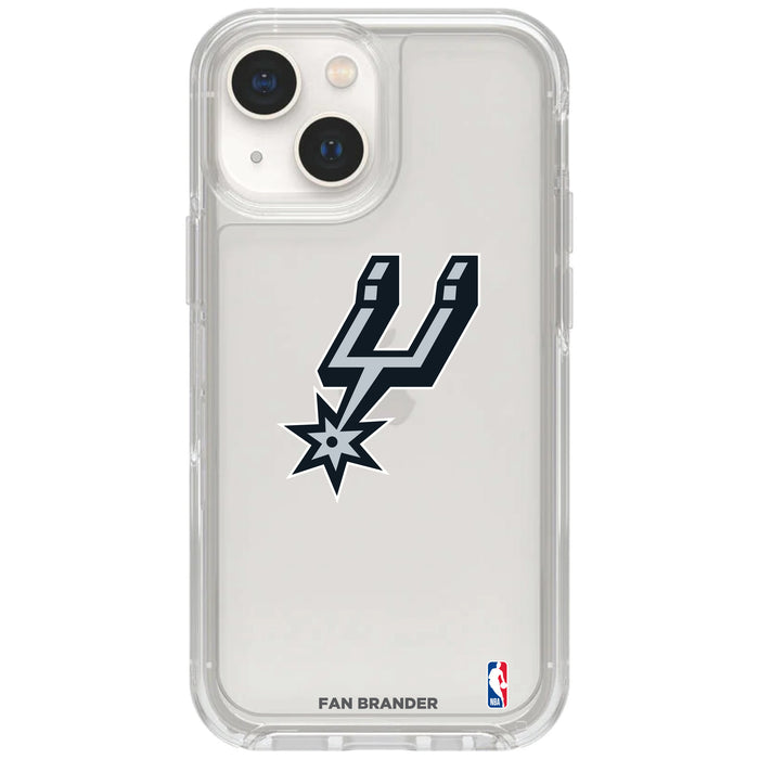 Clear OtterBox Phone case with San Antonio Spurs Logos