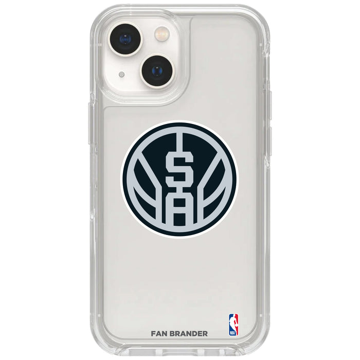 Clear OtterBox Phone case with San Antonio Spurs Logos