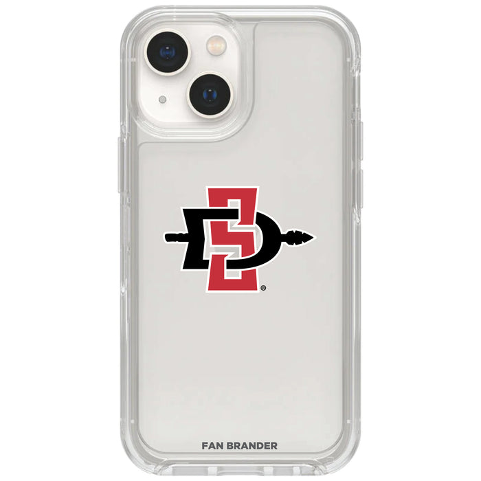 Clear OtterBox Phone case with San Diego State Aztecs Logos