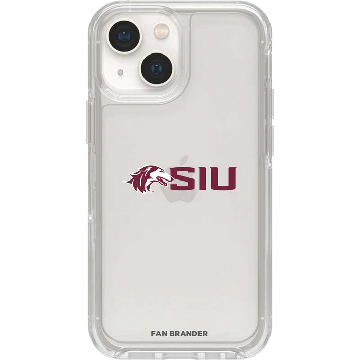 Clear OtterBox Phone case with Southern Illinois Salukis Logos