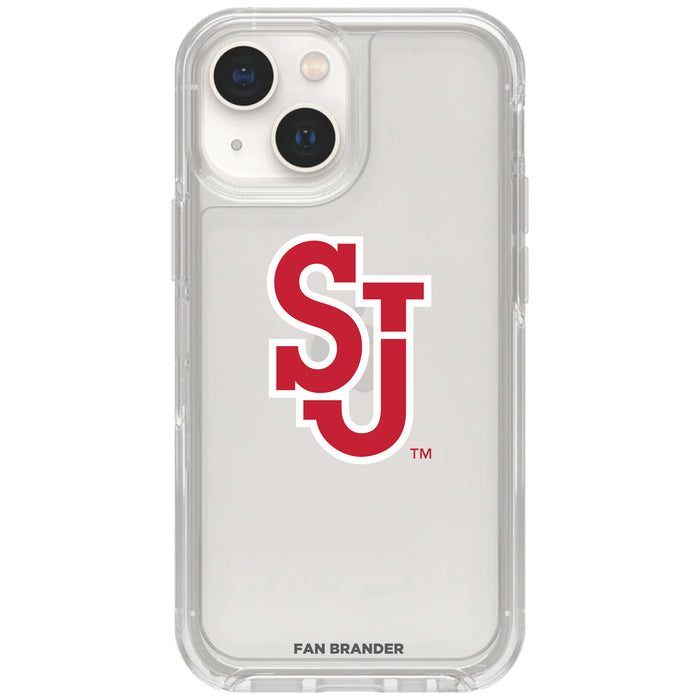 Clear OtterBox Phone case with St. John's Red Storm Logos