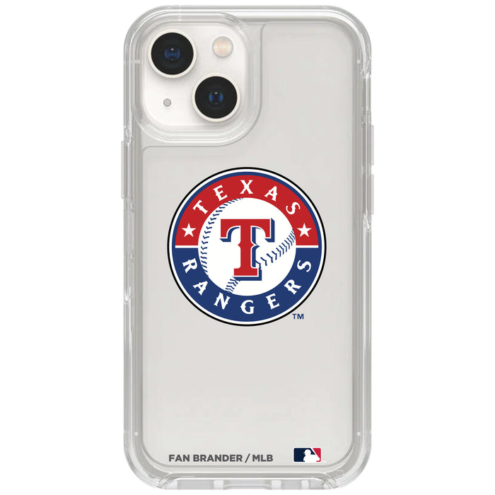 Clear OtterBox Phone case with Texas Rangers Logos