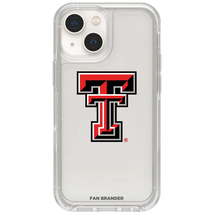 Clear OtterBox Phone case with Texas Tech Red Raiders Logos