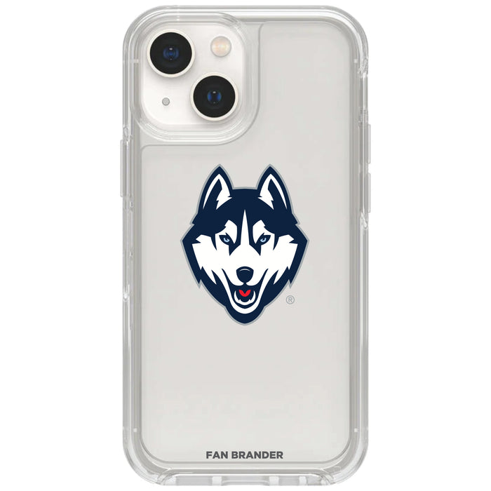 Clear OtterBox Phone case with Uconn Huskies Logos