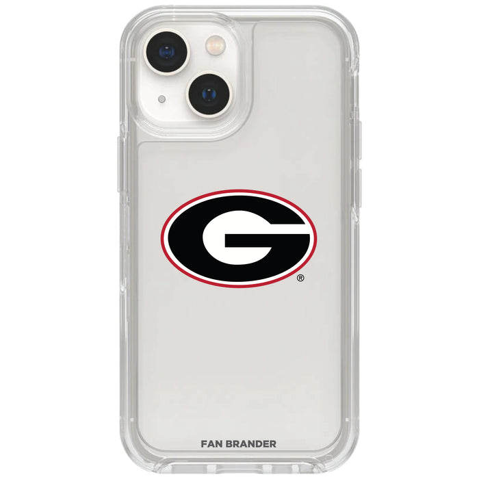 Clear OtterBox Phone case with Georgia Bulldogs Logos