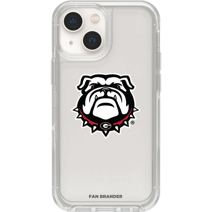 Clear OtterBox Phone case with Georgia Bulldogs Logos