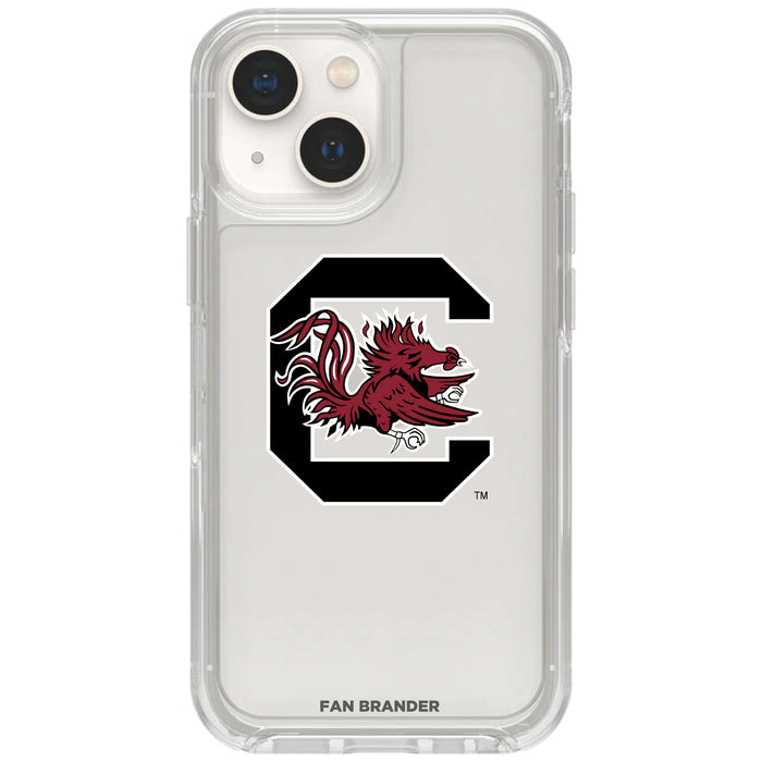 Clear OtterBox Phone case with South Carolina Gamecocks Logos
