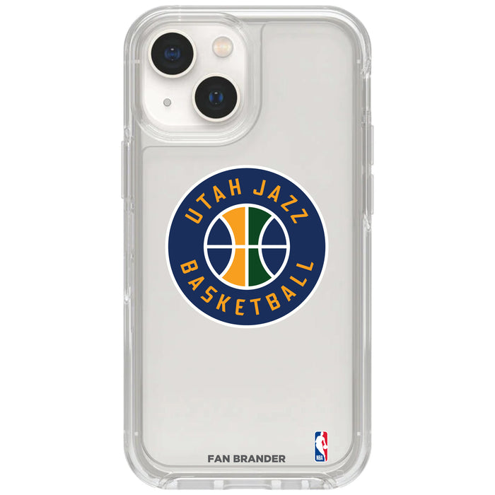Clear OtterBox Phone case with Utah Jazz Logos
