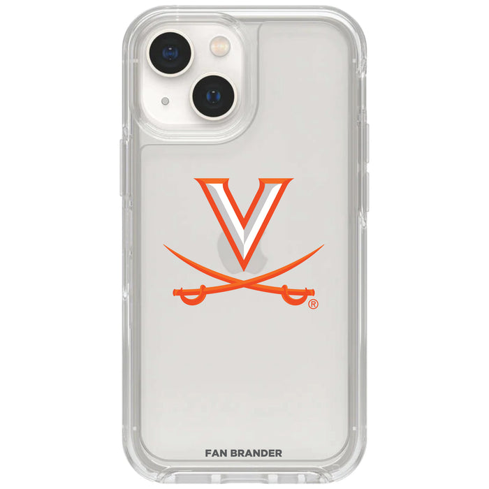 Clear OtterBox Phone case with Virginia Cavaliers Logos