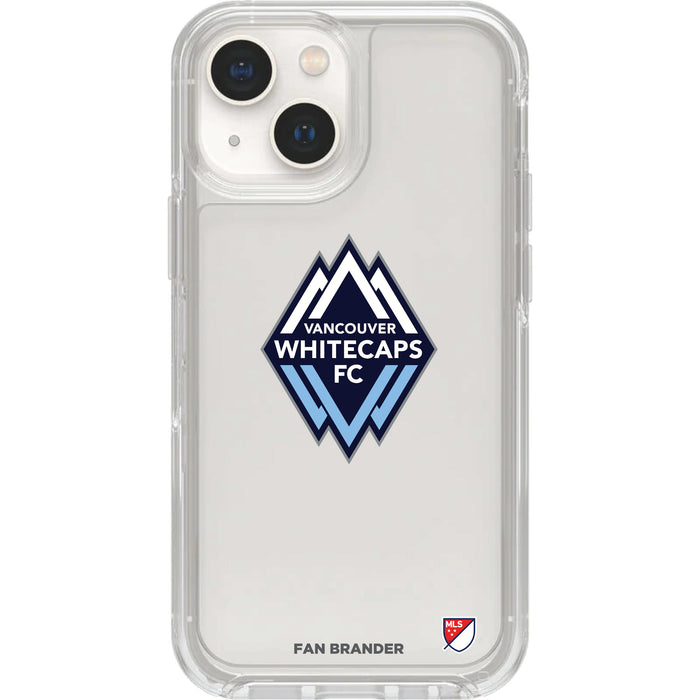 Clear OtterBox Phone case with Vancouver Whitecaps FC Logos