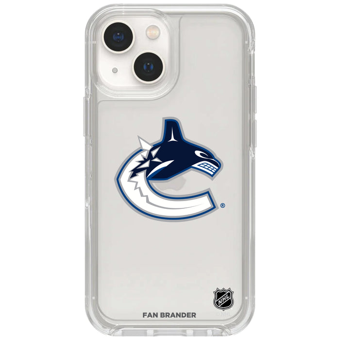 Clear OtterBox Phone case with Vancouver Canucks Logos